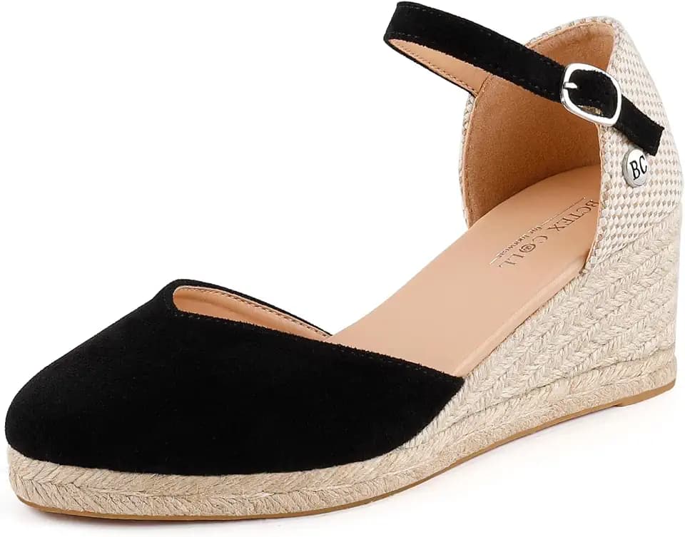 BCTEX COLL Women's Espadrilles Platform Wedge Sandals