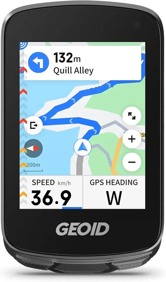 GEOID CC700 Pro GPS Fahrradcomputer mit 2,8 Zoll Touchscreen Farbbildschirm – Kabelloser Fahrradtacho mit Karten-Navigation, ANT+ & Bluetooth, IPX7 wasserdicht, 15-25 Std. Akkulaufzeit