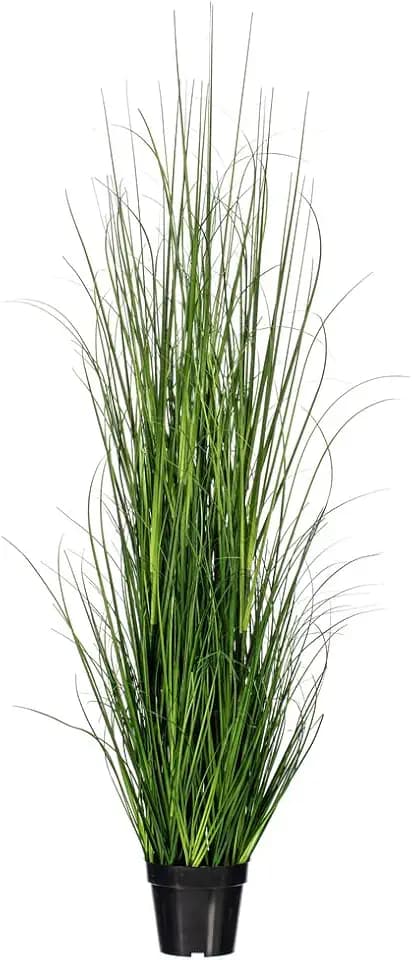 Vickerman 24" Potted Green Lemongrass - Lifelike Faux Grass Plant for Indoor Decor, Perfect for Living Room, Bedroom, or Office, Low-Maintenance Greenery for a Natural Touch to Your Space