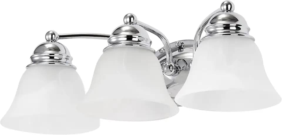 Nuvo Lighting 60/338 Traditional Three Light Vanity from Empire Collection in Chrome Finish