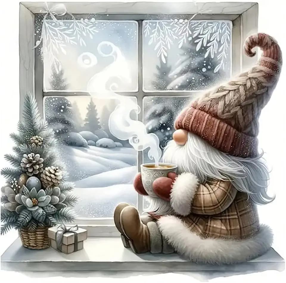 hill froeistung Gnome Diamond Art Painting Kits for Adults