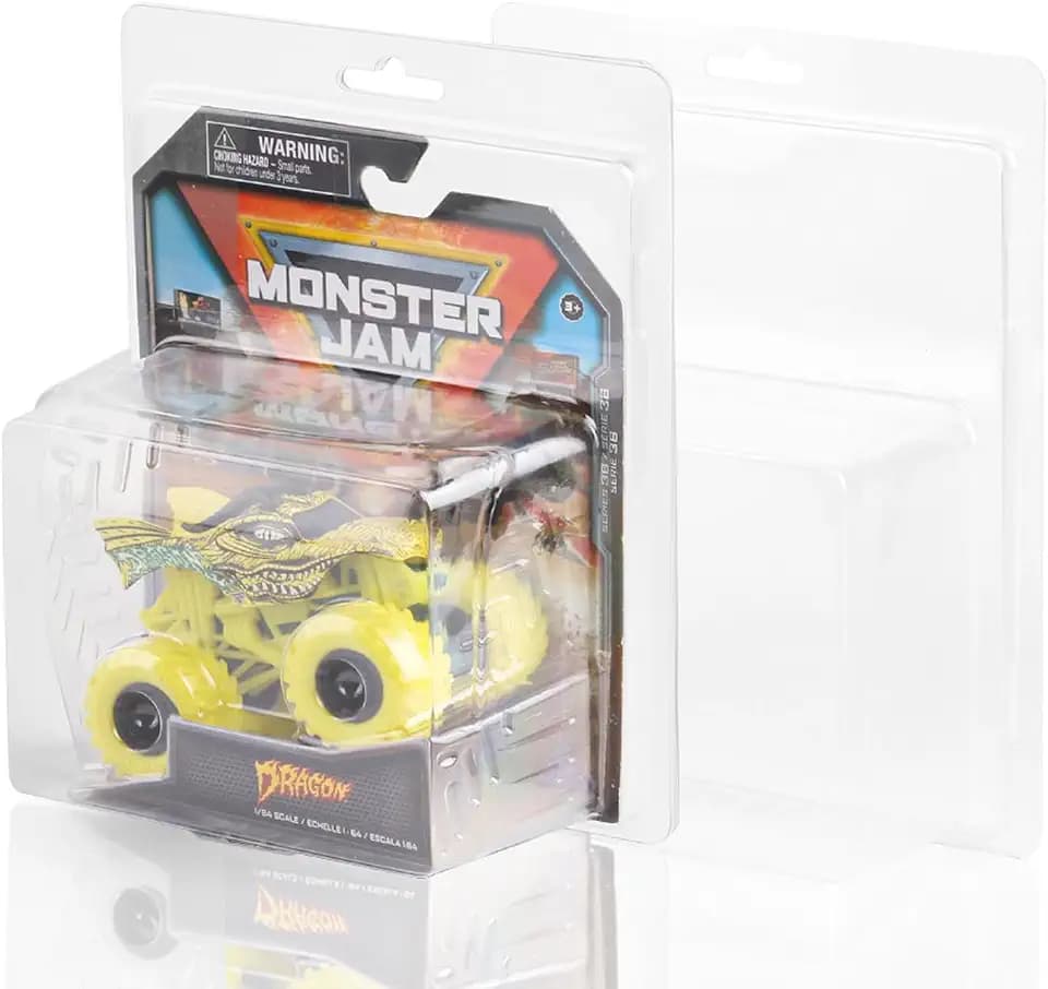 12 Pack Protective Cases for Monster Jam Monster Trucks 1:64