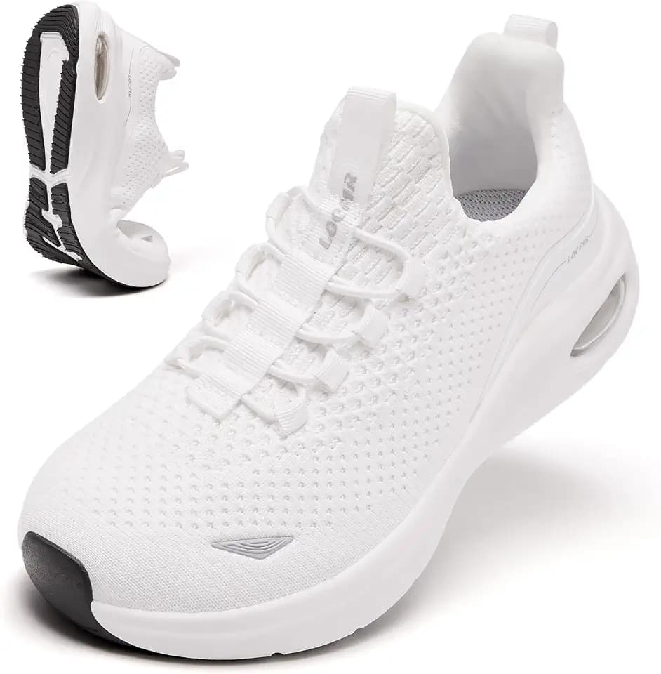 Wide Toe Box Shoes Women Slip on Sneakers with Arch Support, Extra Wide Width Comfort Walking Shoes for Plantar Fasciitis, Zero Drop Cushion Tennis Gym Shoes