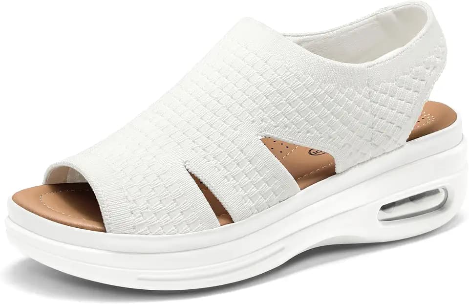 mysoft Womens Comfortable Walking Sandals Slip On Air Cushion