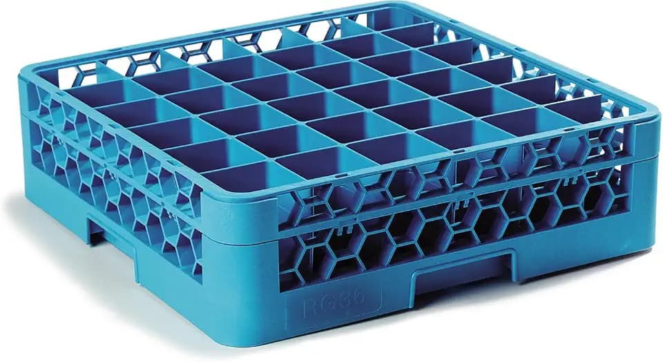 Carlisle Commercial Dishwasher Glass Rack, 36 Compartments, 1 Extender