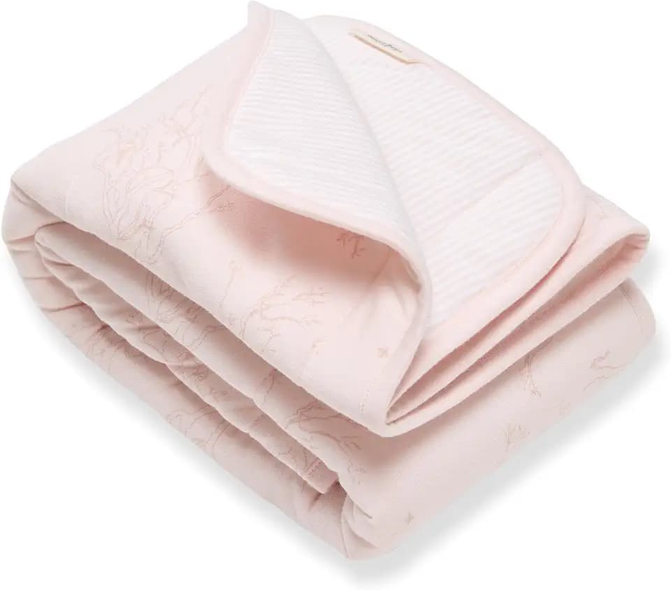 Burt's Bees Baby Organic Cotton Infant Reversible Blanket, Nursery Bedding
