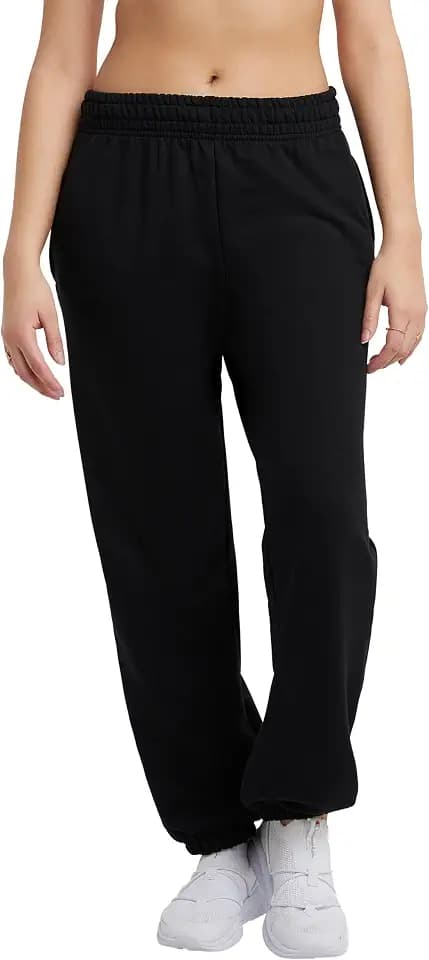 Champion Women's Cinched-Bottom Fleece Sweatpants, Oversized Fit, Midweight