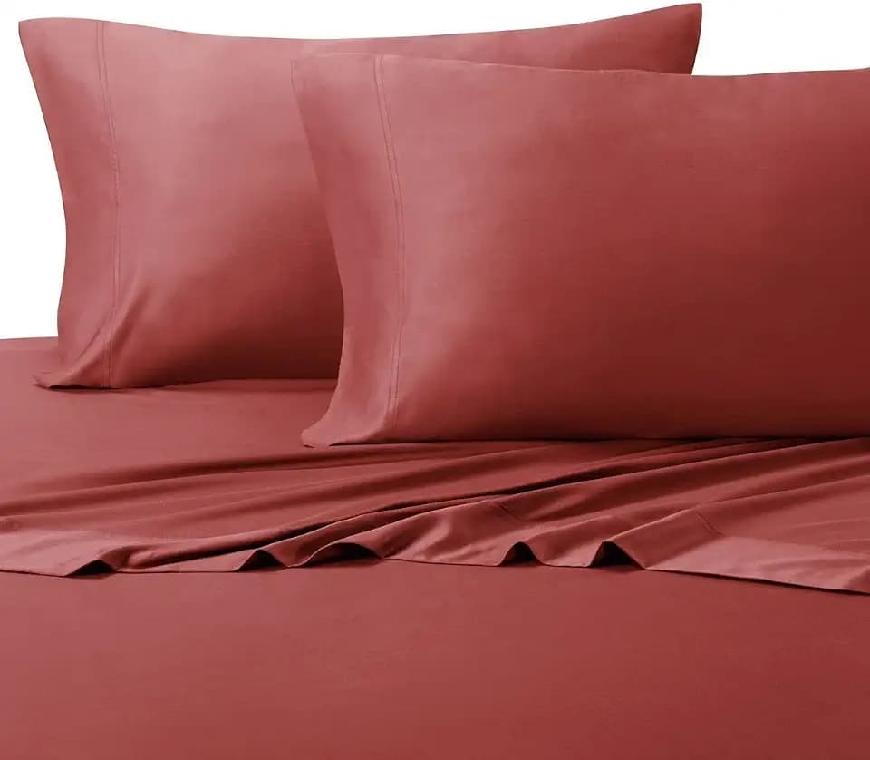 Royal Hotel Full 100% Viscose from Bamboo Sheets Set, Coral