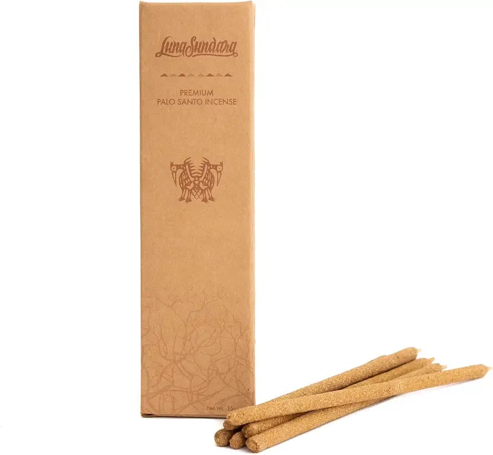 Luna Sundara Palo Santo Hand Rolled Incense Sticks, 6 Count