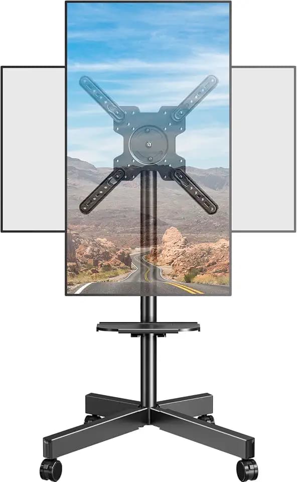 ELIVED TV Ständer Rollbar für 23-60'' TVs bis zu 35kg Max VESA 400x400mm