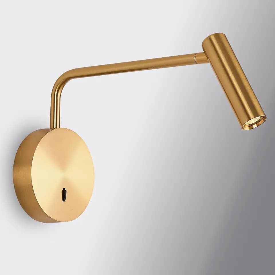 ZEROUNO Wall Mounted LED Reading Light for Bedroom Hardwired Wall Sconce with Switch on/Off Modern 3000K Swing Arm Bedside Wall Mount Lamp (Antique Bronze)