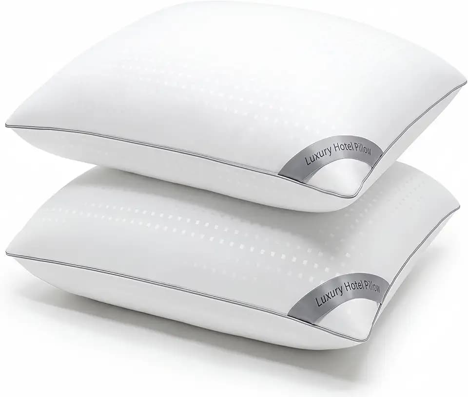 HIMOON Bed Pillows for Sleeping Set of 2,King Size Cooling Pillows 2 Pack,Top-end Microfiber Cover for Side Stomach Back Sleepers