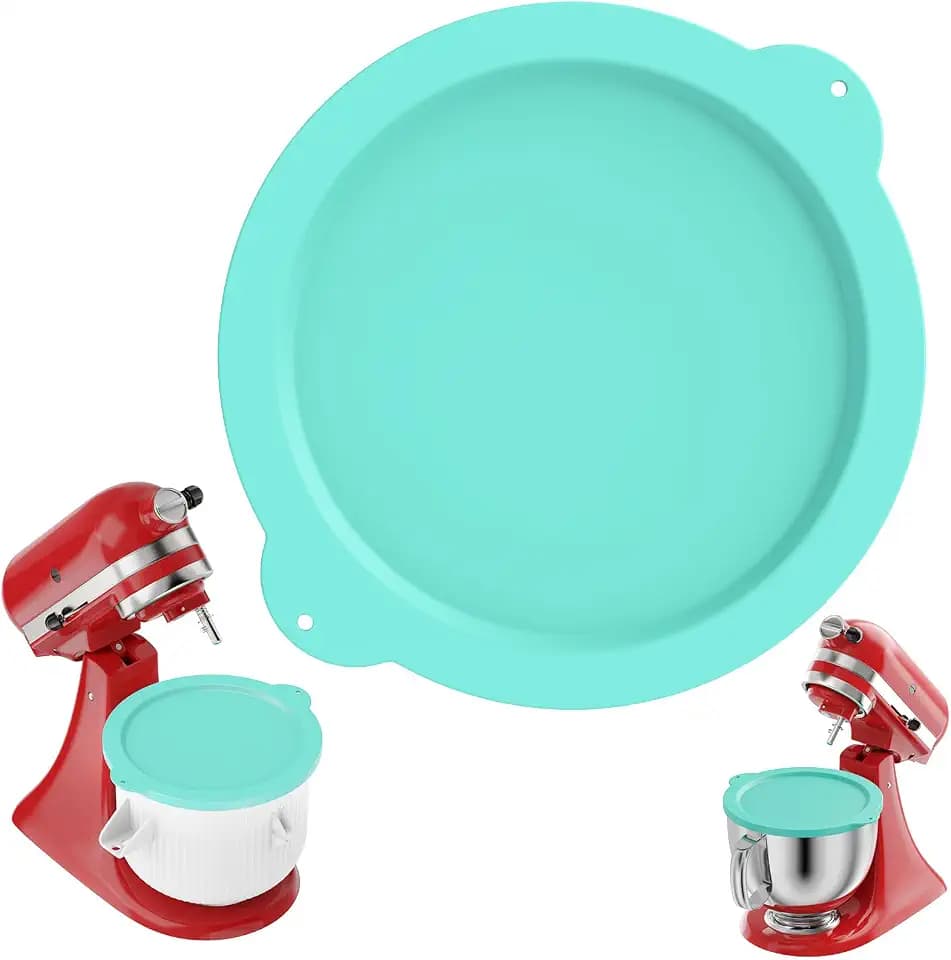 Silicone Covers for Kitchenaid Ice Cream Bowl, Silicone Lid Compatible with Kitchenaid Tilt-Head Stand Mixer 4.5-5 Quart Stainless Steel Bowls, Dishwasher Freezer Safe