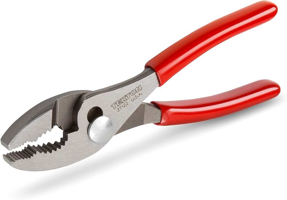 TEKTON 6-1/2 Inch Slip Joint Pliers | 37122 | Made in USA