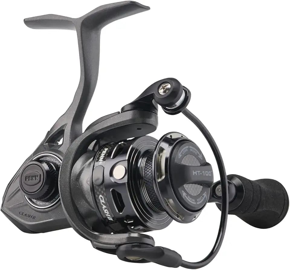 Penn Clash II Spinning Reel - Lightweight Saltwater Shore and Kayak Fishing Reel for Lure Fishing - Sea Fishing Reel for Bass, Pollack, Cod, Wrasse