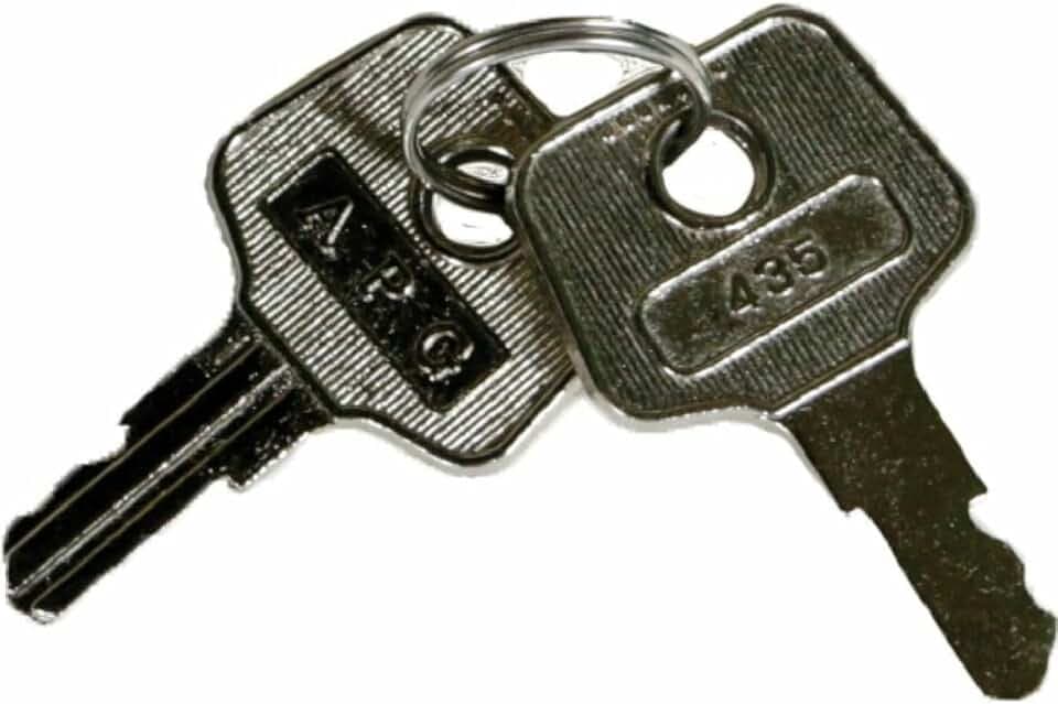 APG Cash Drawer Keys (Part#: VPK-8K-435) - NEW