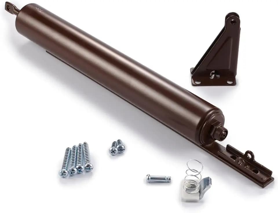 Ideal Security SK3015 Heavy Pneumatic Storm and Screen Door Closer with Torsion Bar, Brown