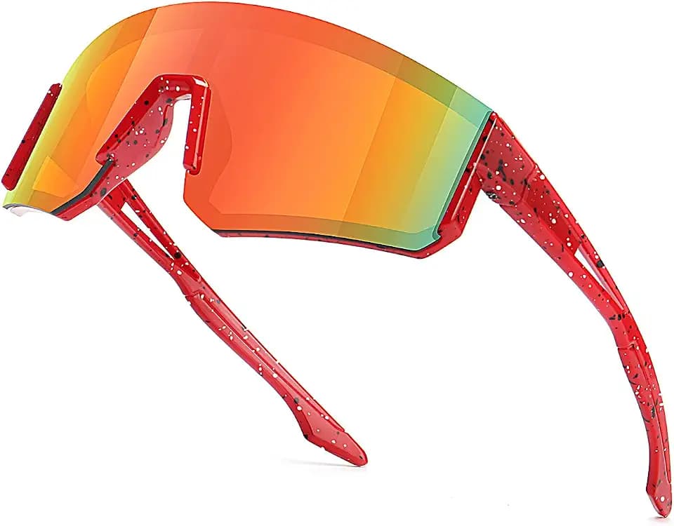 SEKKAF Youth Baseball Sunglasses for Boys Girls Age 6-12 Softball Cycling Sports Sunglasses for Kids Lightweight Frame