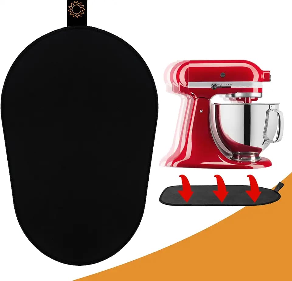 Sliding Mat for Kitchenaid 5-8 Qt Bowl-Lift Stand Mixer, Size 14.57" x 10"