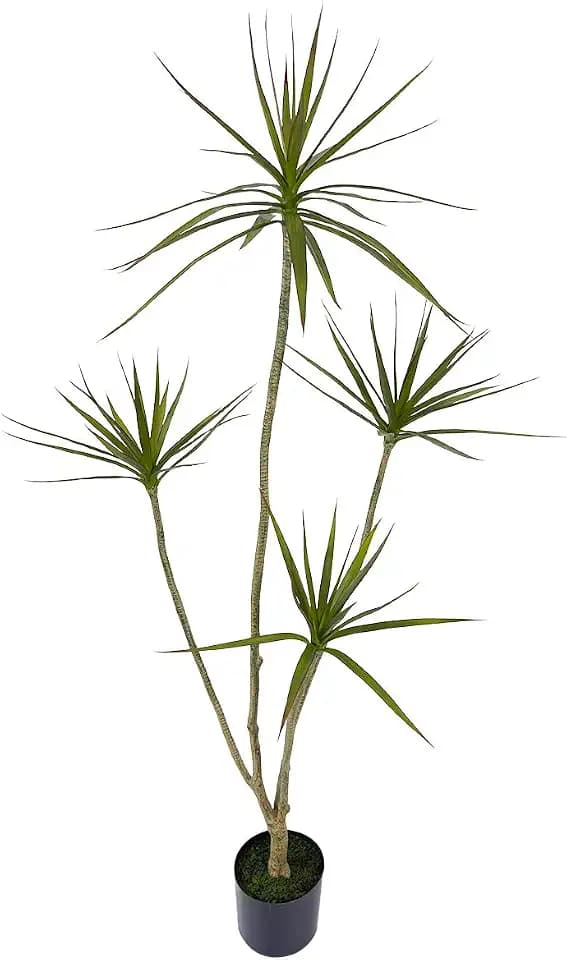 AfanD Artificial Dracaena marginata Plant,5ft Tall Fake Tree