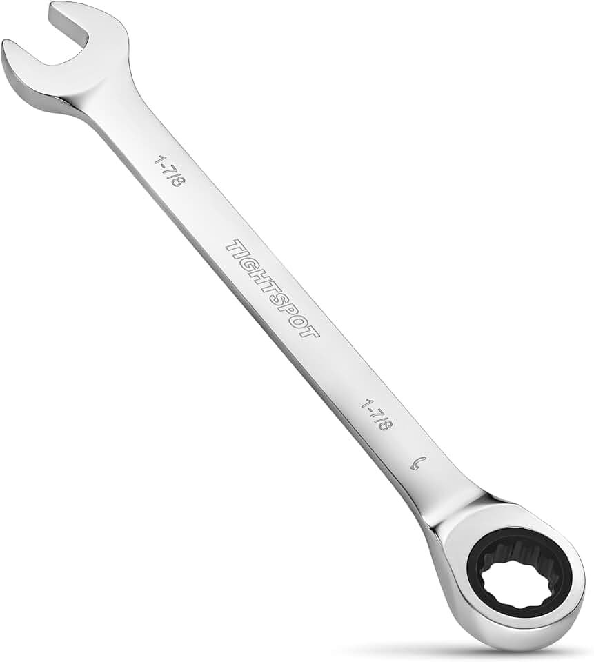 TIGHTSPOT 1-7/8 Inch Combo Ratchet Wrench - Hardened, Tight-Spot Tool