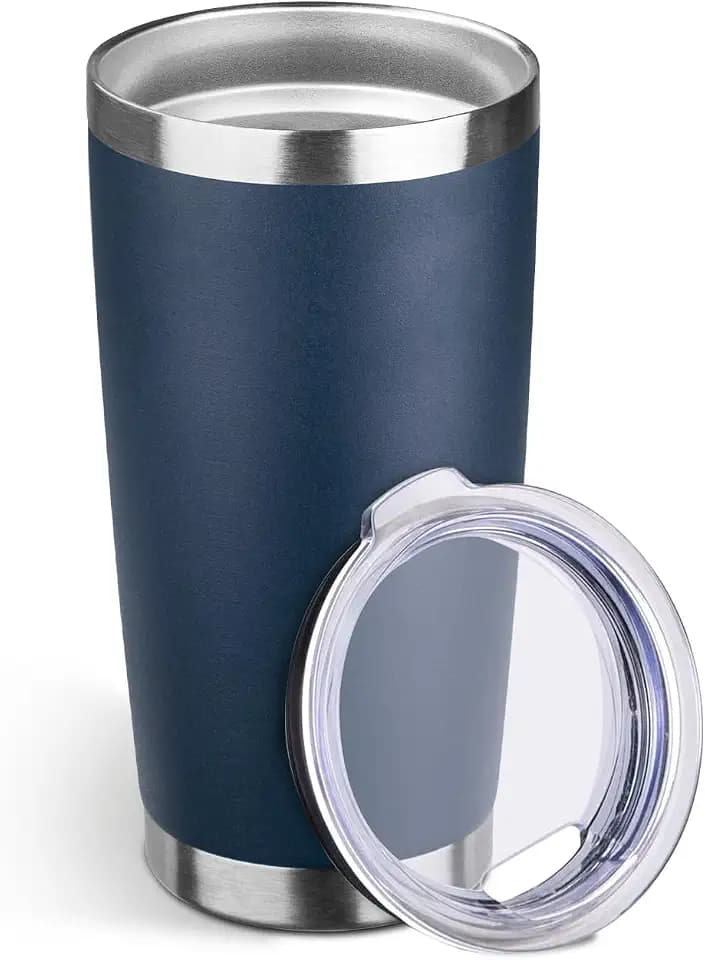 StarSpeed 20oz Stainless Steel Travel Coffee Tumbler,Navy Blue