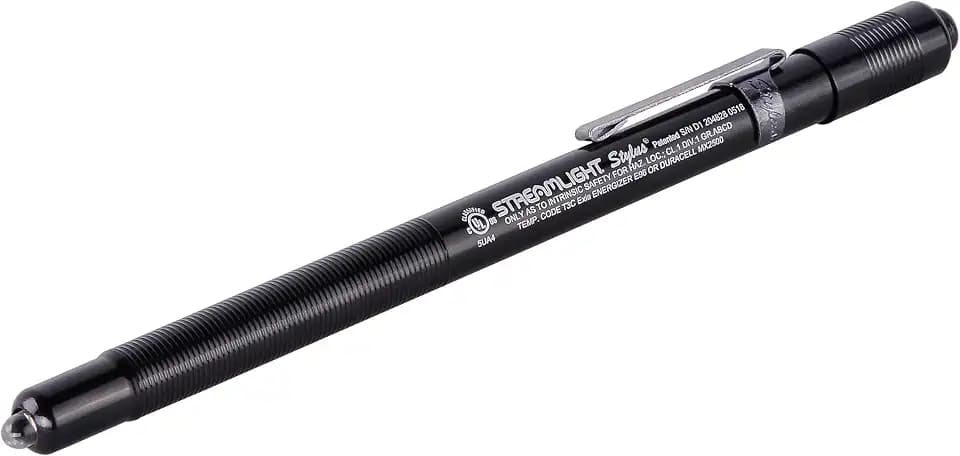 Streamlight 65058 Stylus UL-Listed White LED Penlight, Black