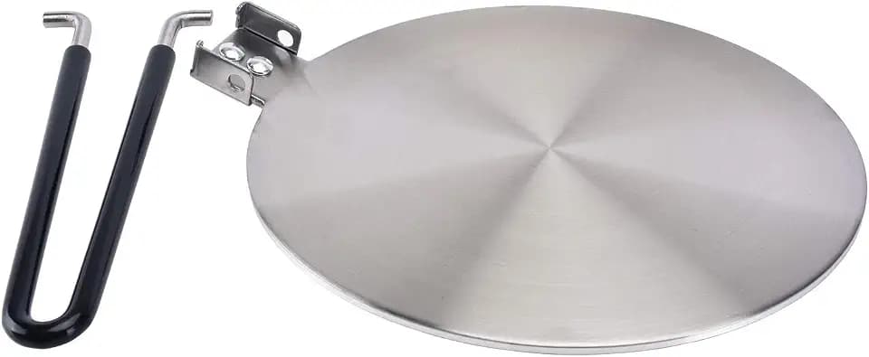 Heat Diffuser Stainless Steel Induction Adapter Plate Coffee Milk Cookware Induction Hob Heat Cooking Diffuser for Electric Stove 7.5inch