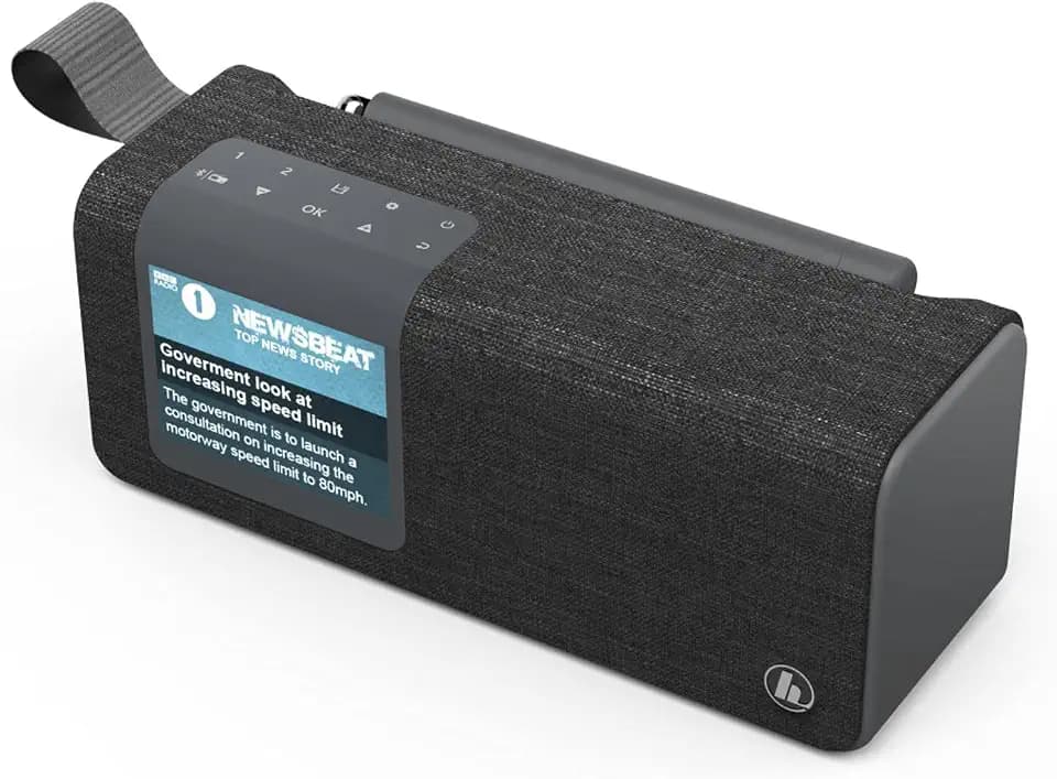 Hama 00188218 Tragbares Radio mit Bluetooth, Schwarz, klein