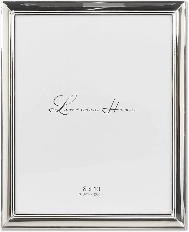 Lawrence Frames Strata Metal Picture Frame, 8x10, Silver