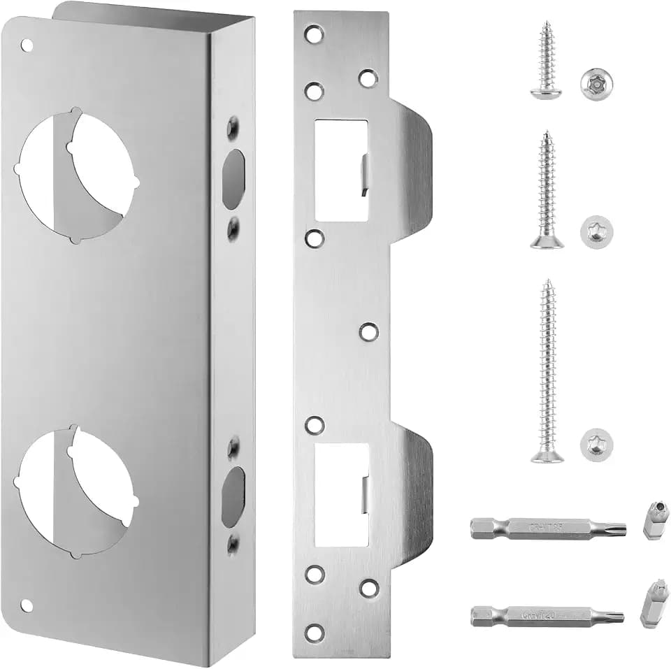 U 10539 Door Reinforcement Plate & U10385 Strike for 1-3/4" Thick Doors