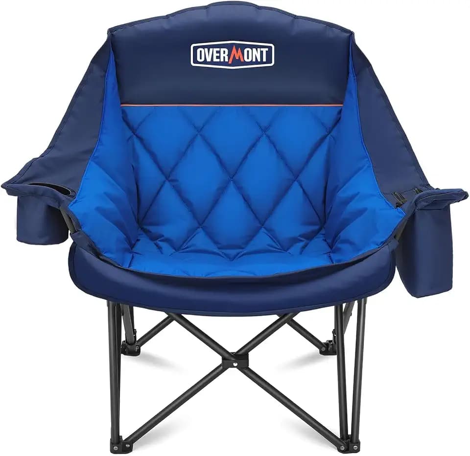 Overmont Oversized XL Camping Chair for Adults 500 lb Support