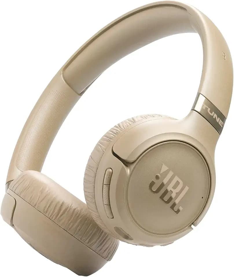 JBL Tune 680NC, Kabelloser On-Ear-Kopfhörer mit Noise-Cancelling, Beige