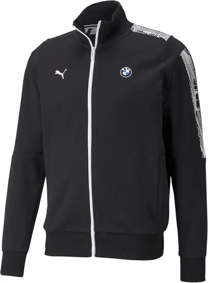PUMA Mens Bmw Mms Mt7 Full-Zip Sweat Jacket Athletic Outerwear Casual Full Zip Pockets