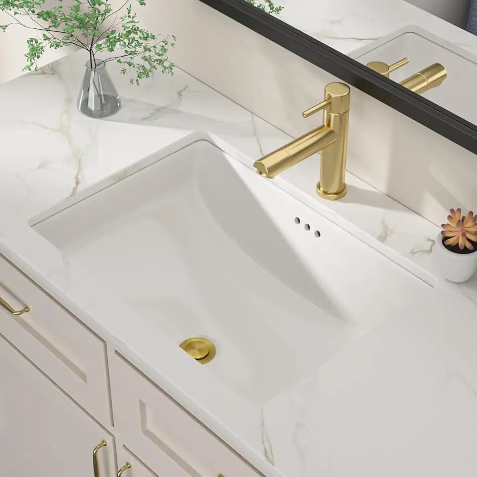 Dcolora 23x16 In. Undermount Bathroom Sink, Boat-Shaped Fireclay White Ceramic Porcelain Lavatory Vanity Bath Sink Under Counter Vessel Sink, Farmhouse Style #DC-UVS2538002