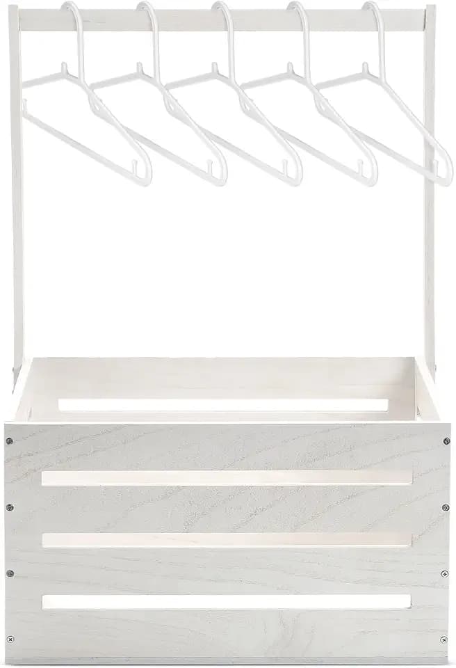 Suzile Baby Shower Crate Wooden Closet Baby Basket Gift,White