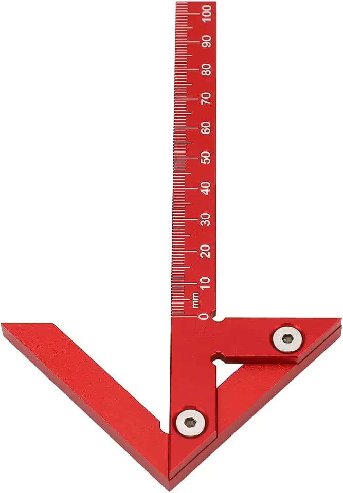 Zentrierwinkel, Mittenfinder, 45/90 Grad Aluminiumlegierung Speedmarker mit 105-mm-Skala für Holzbearbeitungsmessungen