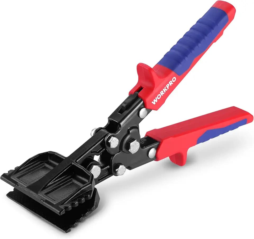 WORKPRO Hand Seamer Tool, 3-Inch Sheet Metal Bender, Heavy-Duty Steel Sheet Metal Brake Pliers for Bending, Seaming, Flattening with Ergonomic Handle and Smooth Jaw