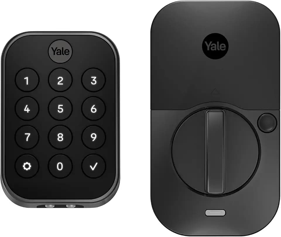 Yale Security Home Assure Lock 2 Deadbolt, Black Suede Keyless Entry Door Lock with Digital Touchscreen Keypad and Bluetooth Connectivity (No Wi-Fi), YRD430-BLE-BSP