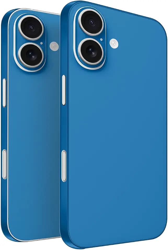 2 Pack of Phone Skins for Apple iPhone 17 - Solid Blue| Protective Vinyl Covers | Matte Finish | Made in The USA by MightySkins