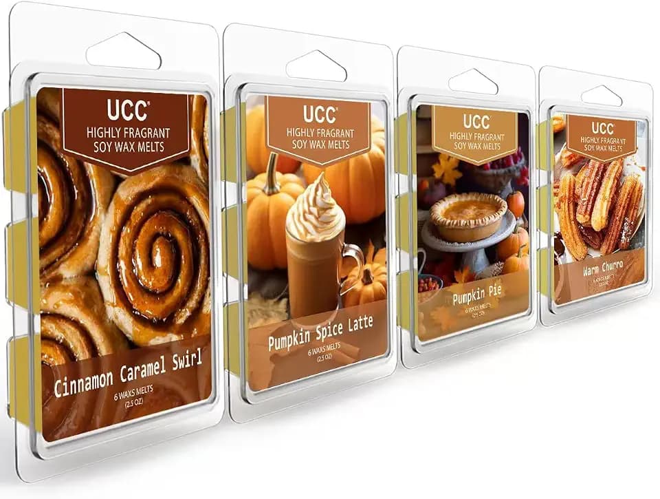 UCC Plant Based Natural Fall Wax Melts with Strong Scents
