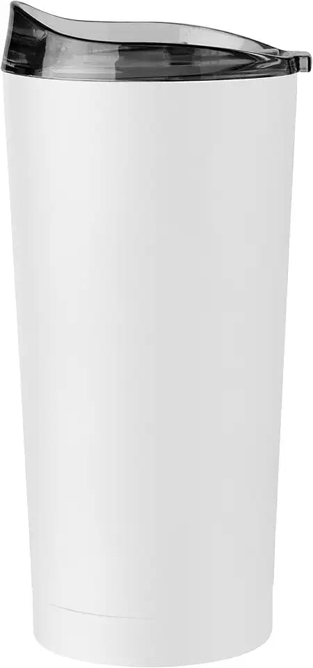 Logo Brands 20 oz Powder Coat Tumbler- Insulated Tumbler with Lid for Water, Iced Tea or Coffee, Smoothie and More