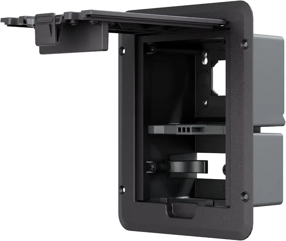 TayMac Weatherproof Deck Outlet Cover, Low Profile, ADA Compliant, Bronze