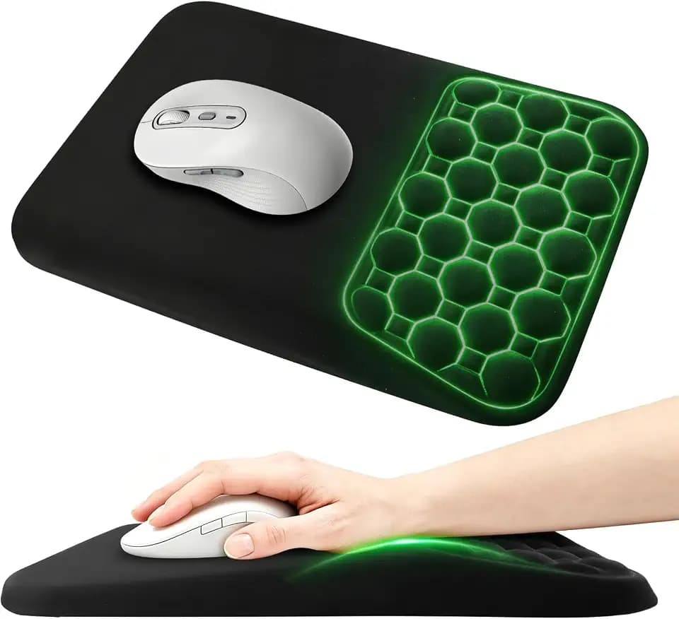 elzle Ergonomisches Mauspad mit Handauflage, rutschfest