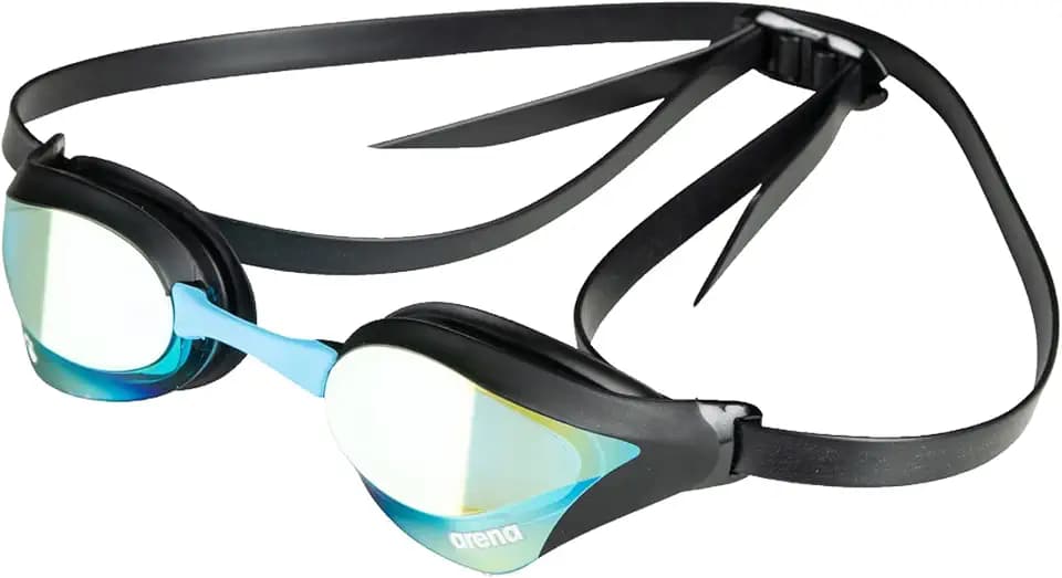 Arena Unisex Cobra Core Swipe Anti-Fog Racing Swim Goggles for Men and Women Polycarbonate Mirror/Non-Mirror Lens