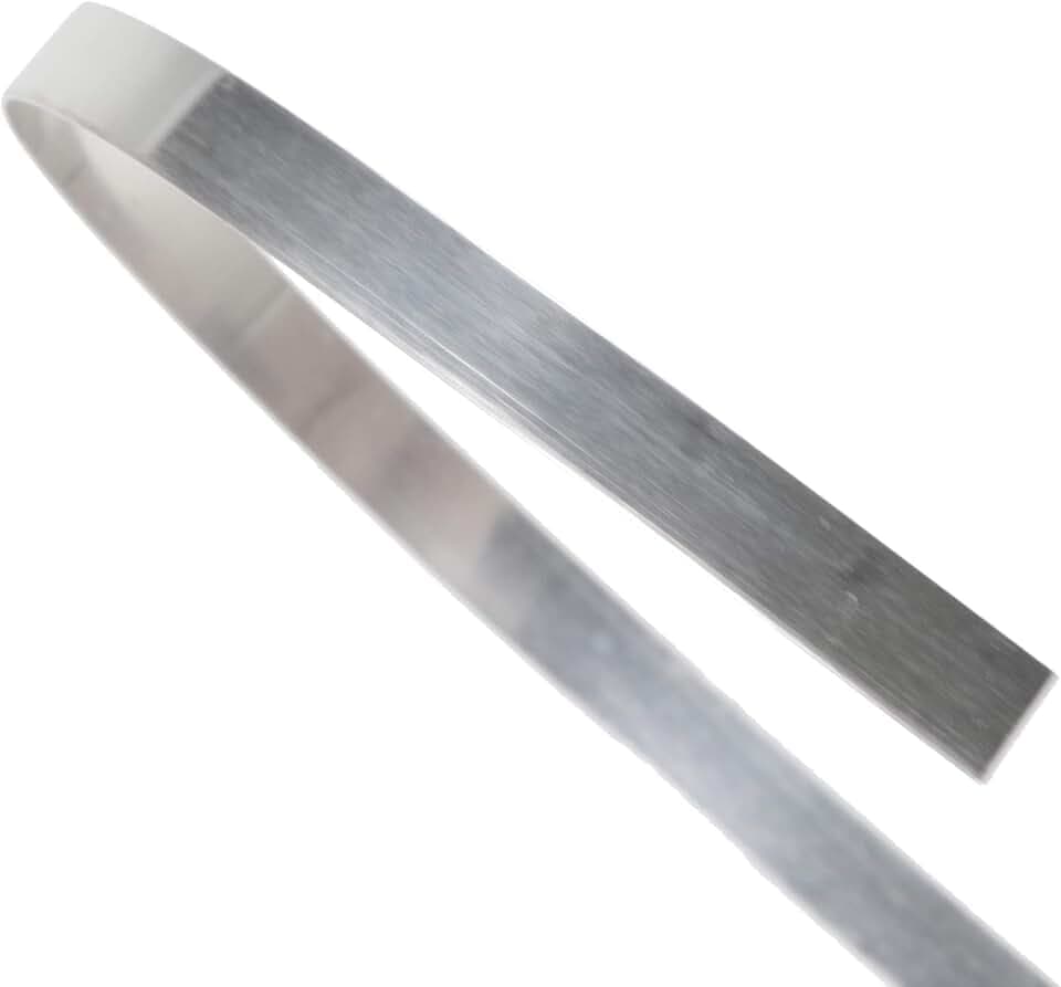 uGems 925 Sterling Silver Flat Bezel Wire 30 Gauge 3mm Wide (24 Inches) #ss225-30ga-3mm-24in