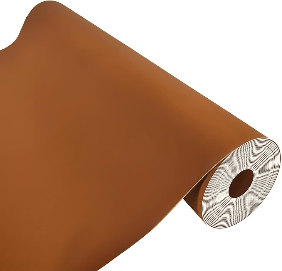 AOOTOOLINK Leather Repair Patch 35X79 Inch Self Adhesive Leather Repair, Large Leather Repair Tape for Couches, Furniture, Car Seats, Cabinets, Sofa, Handbags (Light Brown, 35X79 Inch)