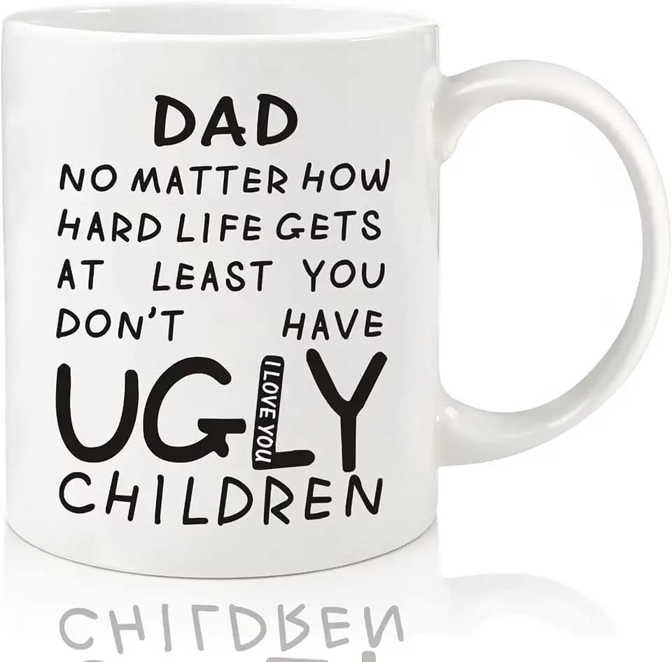 Fathers Day Dad Gifts 11oz Funny Coffee Mug for Dad from Daughter Son Wife