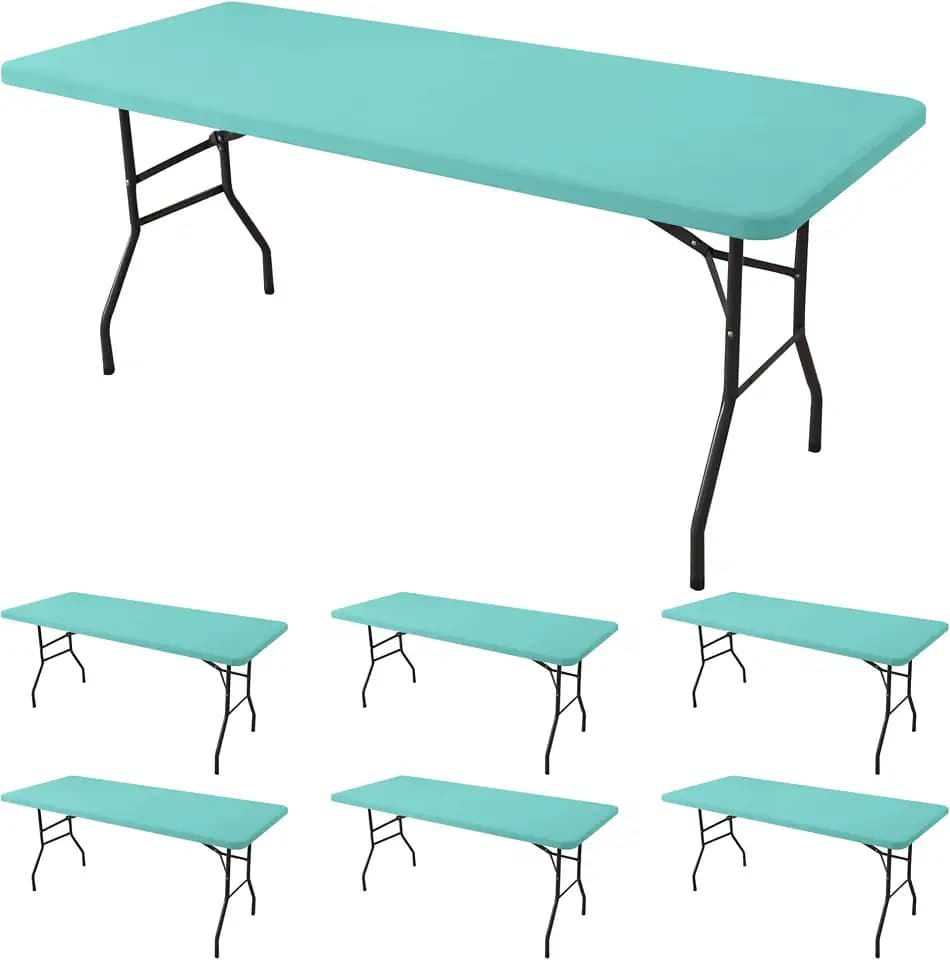 Fitted Tablecloth for 8 Foot Rectangle Tables-Outdoor Picnic Table Cover