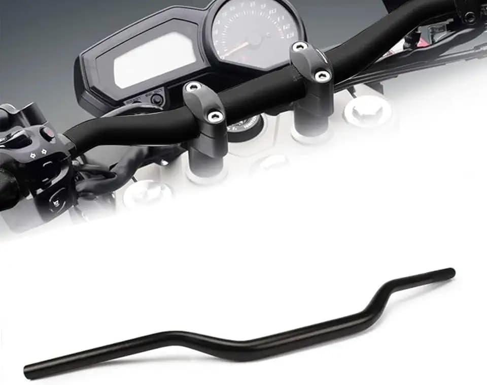 1 1/8 "28mm Motorrad Lenker,Moped Lenker Universaler,Schwarz